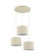 Hanglamp Velin beige 61cm