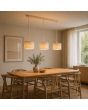 Hanglamp Velin beige 109cm