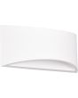 Trio Wacadia overschilderbare halfronde wandlamp van gips met lichtopening naar boven en beneden