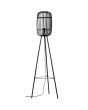 Brilliant Woodrow 94977/76 zwarte tripod met zwarte ovale kap van bamboe spijlen