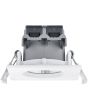Trio Zagros 650610131 zijaanzicht vierkante witte IP65 LED inbouwspot met reflector