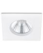 Trio Zagros 650610131 onderaanzicht vierkante witte IP65 LED inbouwspot met reflector