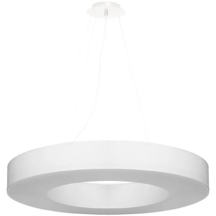 Sollux Saturno SL.0753 grote witte hanglamp van textiel
