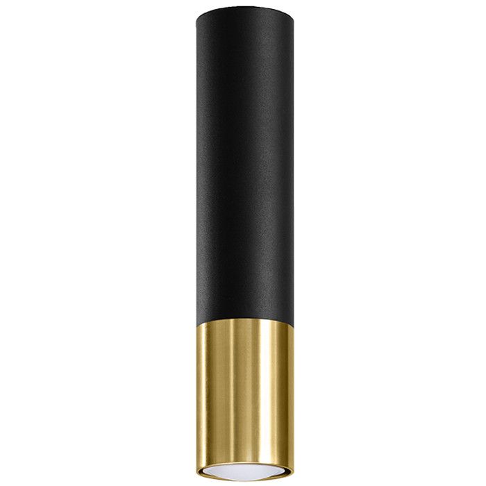 Sollux Lopez SL.0951 zwart met gouden plafondlamp