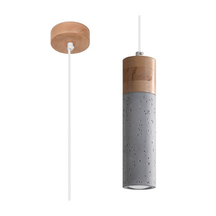 Sollux Zane SL.0965 hanglamp van hout en beton