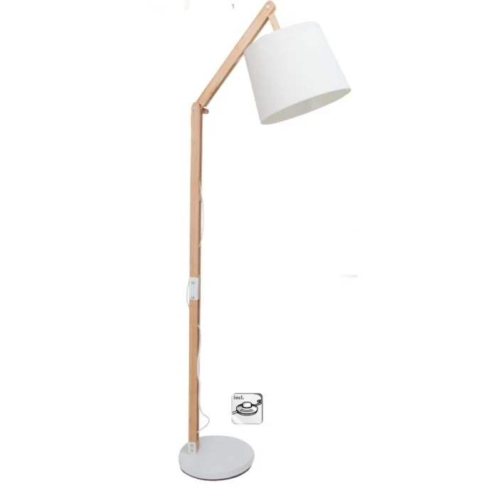 Brilliant Carlyn 09958A75 vloerlamp wit