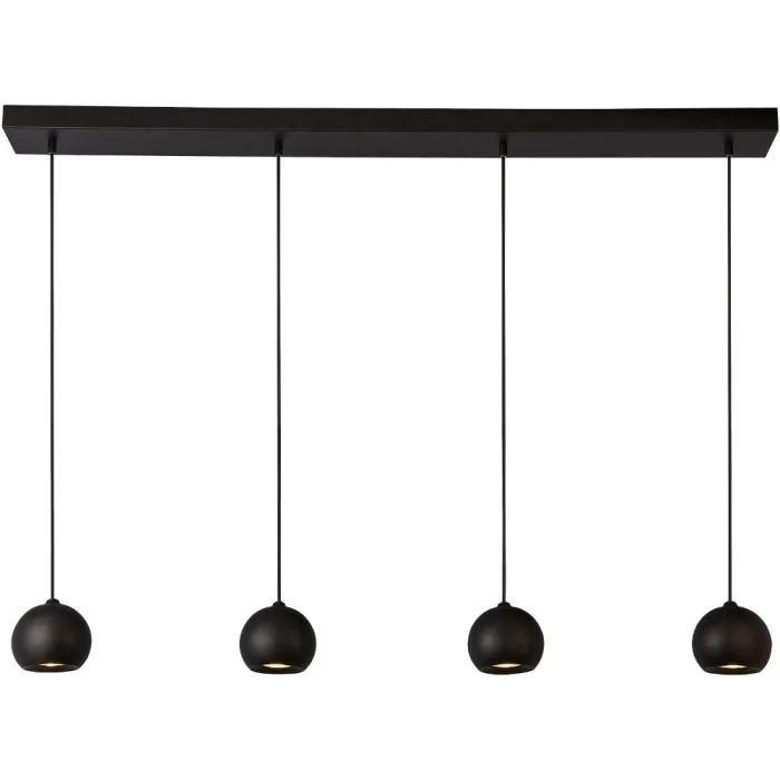 Hanglamp Eindhoven 1014-4BK zwarte hanglamp