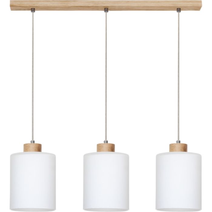 Britop Zefir 111860374 eikenhouten hanglamp met opaal glas