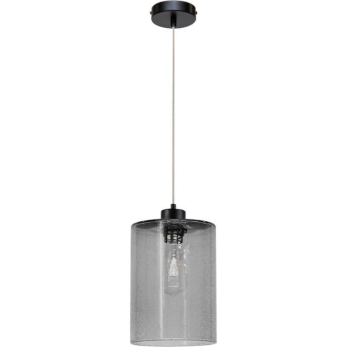 Britop Zefir 112870104 zwarte hanglamp met druppelglas