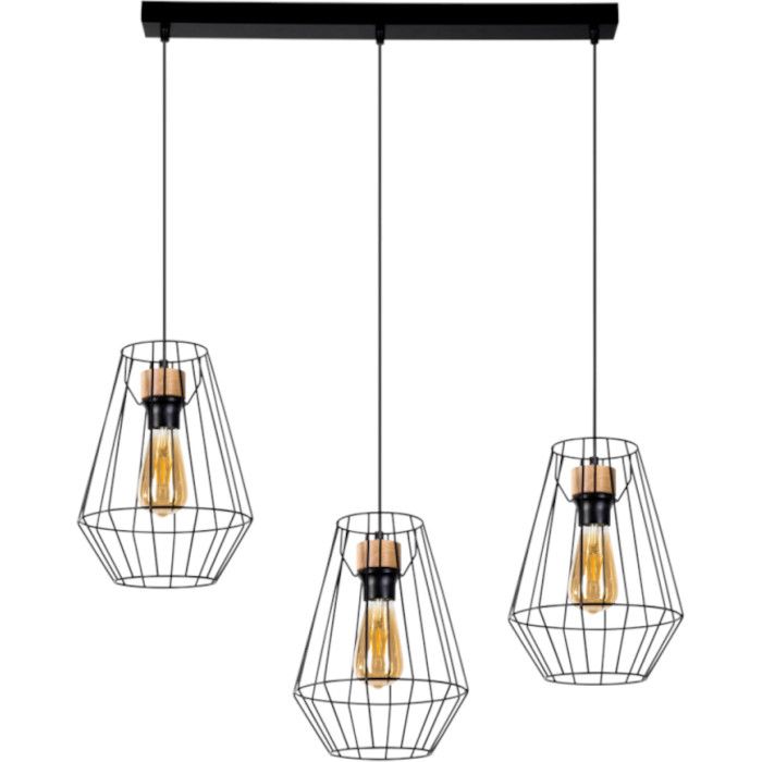 Britop Endorfina 1321304 hanglamp van metaal en eikenhout