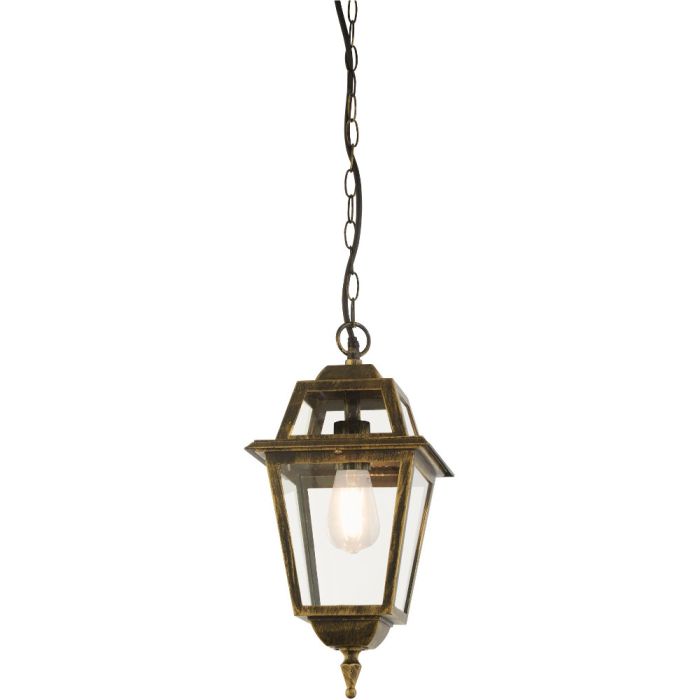 Searchlight New Orleans 1526 zwart gouden buitenhanglamp