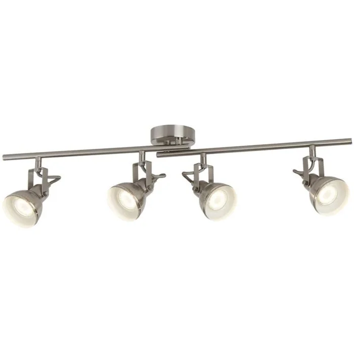 Searchlight Focus 1544SS staal kleurige spot van metaal