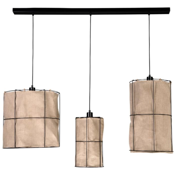 Britop Marinero 184119304 zwarte hanglamp met linnen