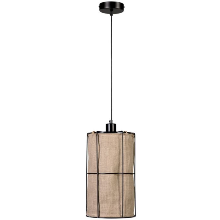 Britop Marinero 184219104 zwarte hanglamp met linnen
