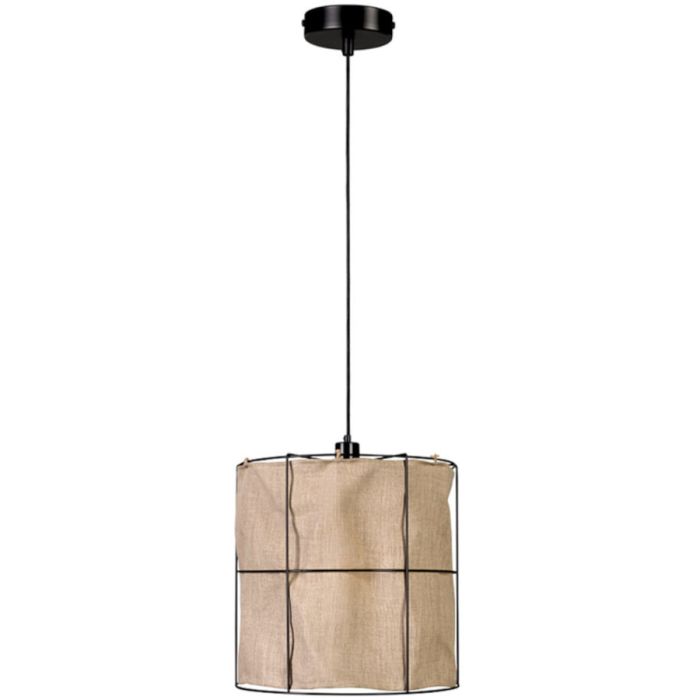 Britop Marinero 194319104 zwarte hanglamp met linnen