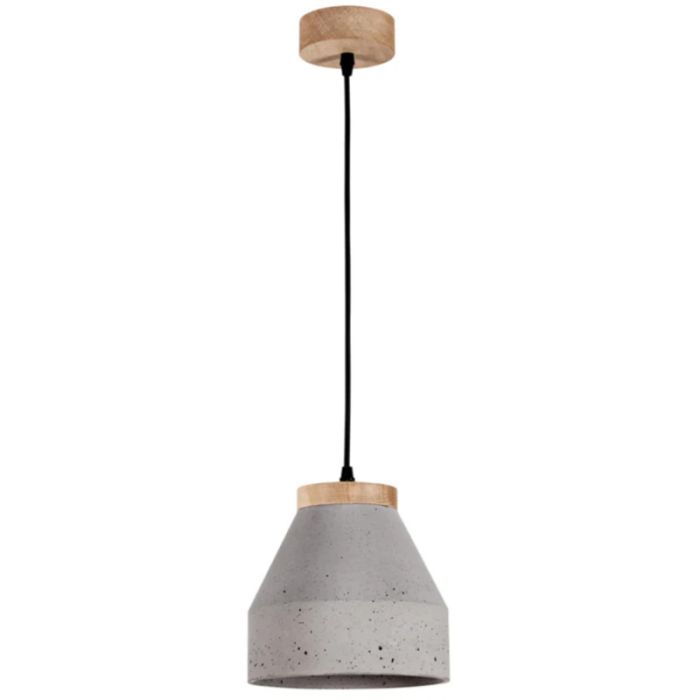 Britop Tristan 1939174 betonnen hanglamp met eikenhout