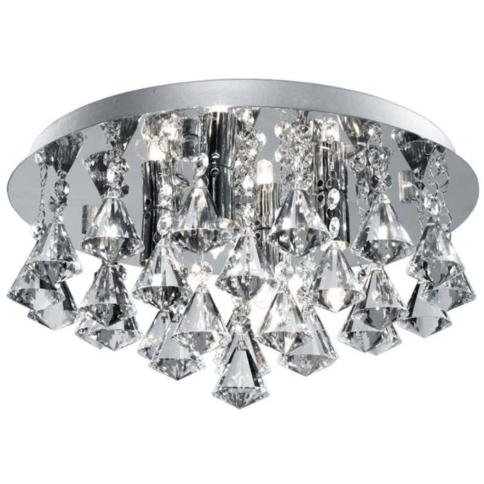 Searchlight Hanna 2204-4CC kristallen badkamer plafondlamp
