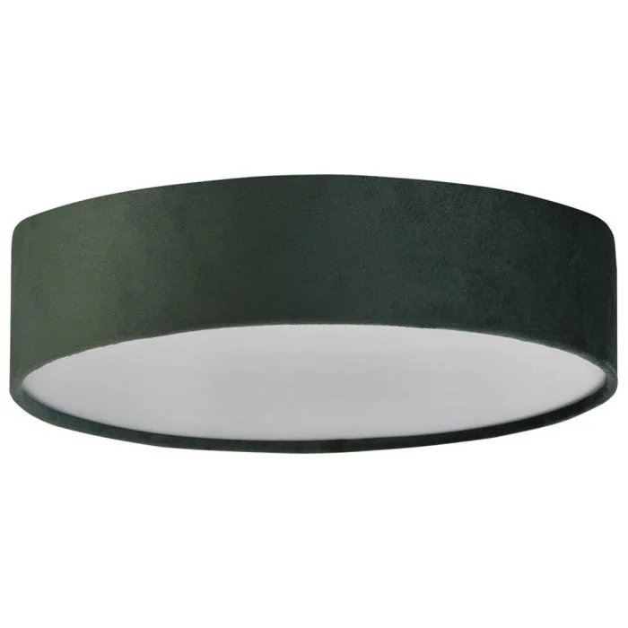 Searchlight Drum 23298-2GR groen fluwelen plafonniere