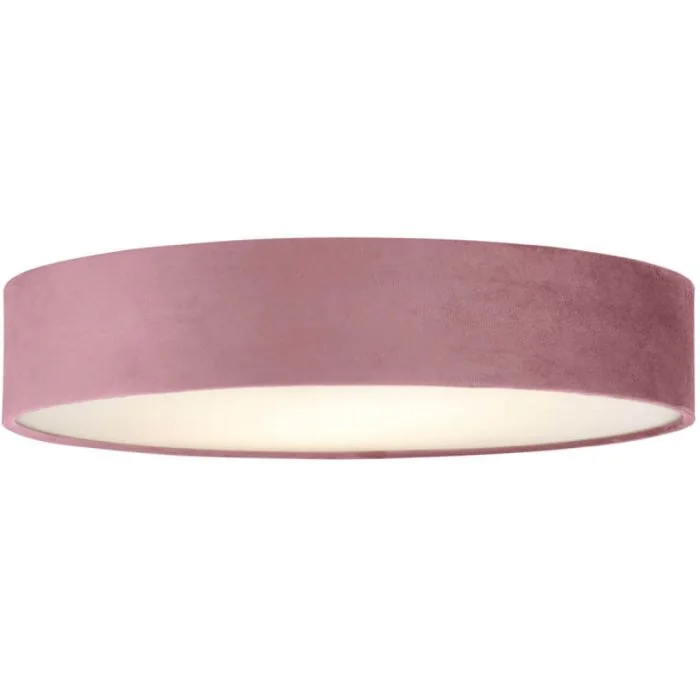 Searchlight Drum 23298-3PI roze fluwelen plafonniere