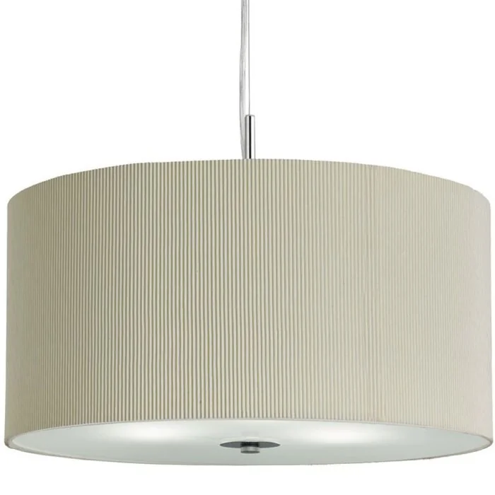 Searchlight Drum 2356-60CR creme kleurige hanglamp