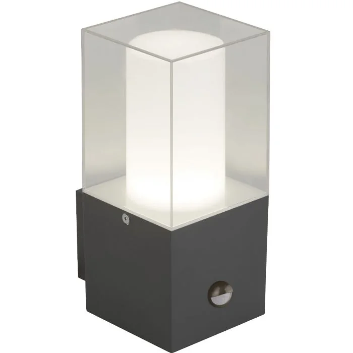 Searchlight Granada 2581GY wandlamp met bewegingsmelder
