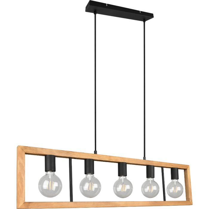 Trio Agra 313800532 houten hanglamp