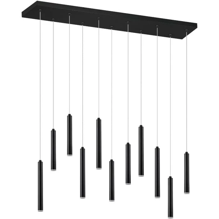 Hanglamp Tubular zwart 115cm