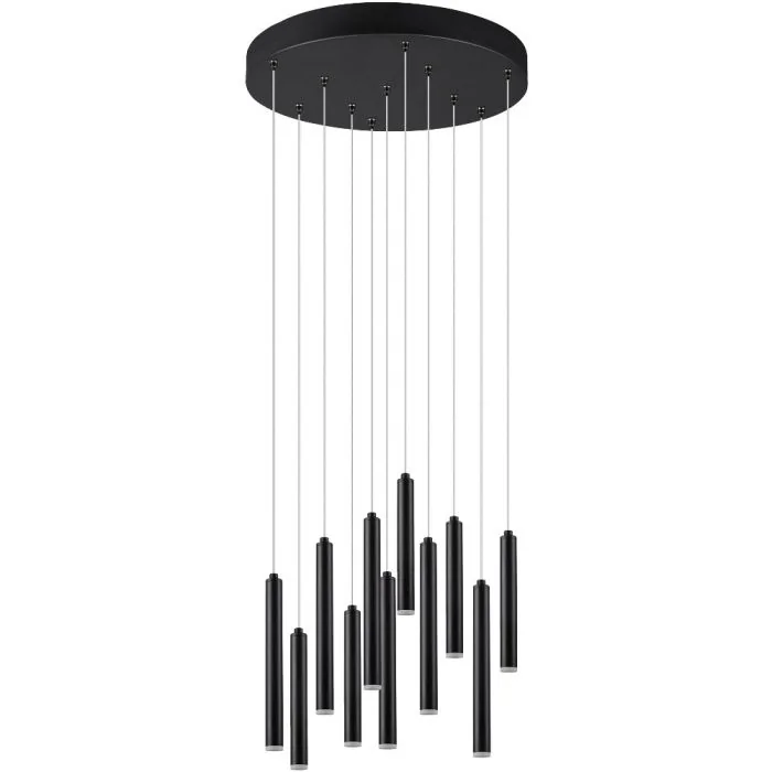 Trio Tubular 321691131 zwarte buizen hanglamp