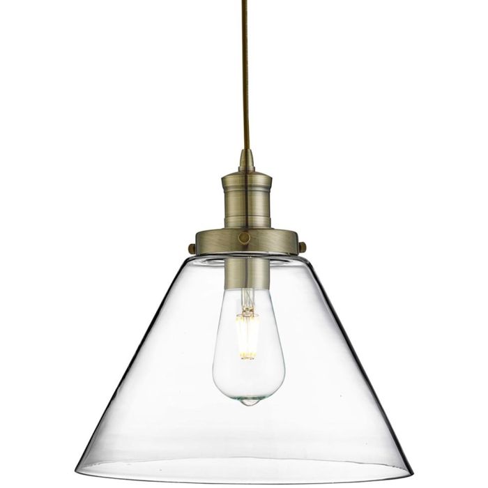 Searchlight Pyramid 3228AB brons kleurige hanglamp
