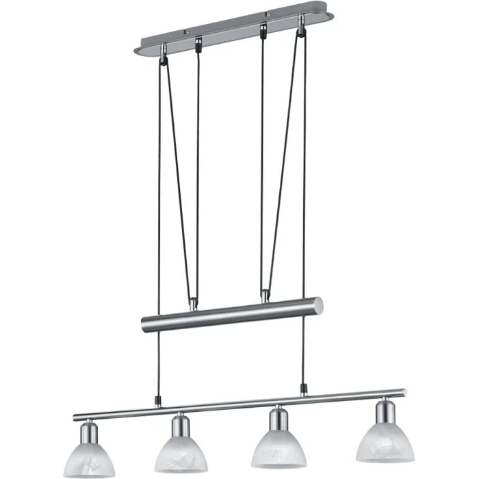 Trio Levisto 371010407 staal kleurige hanglamp