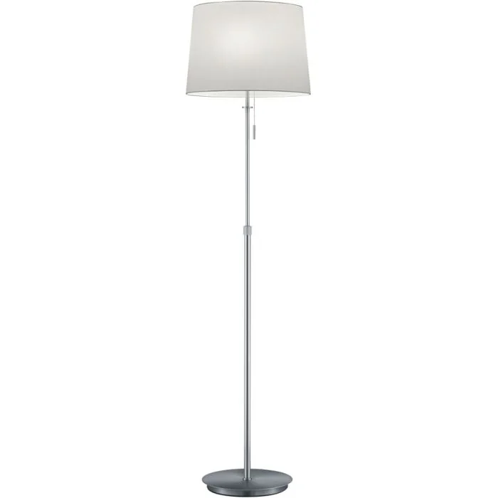 Trio Lyon 409100307 staal kleurige vloerlamp