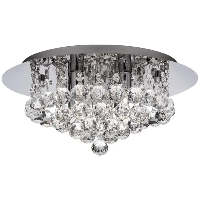 Searchlight Hanna 4404-4CC-LED kristallen badkamer plafondlamp