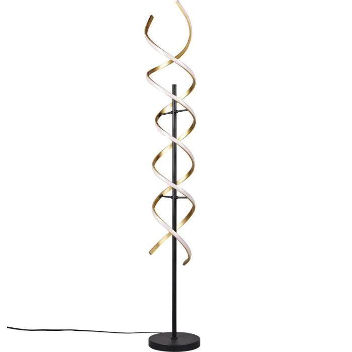 Trio Sequence 441810208 messing kleurige vloerlamp