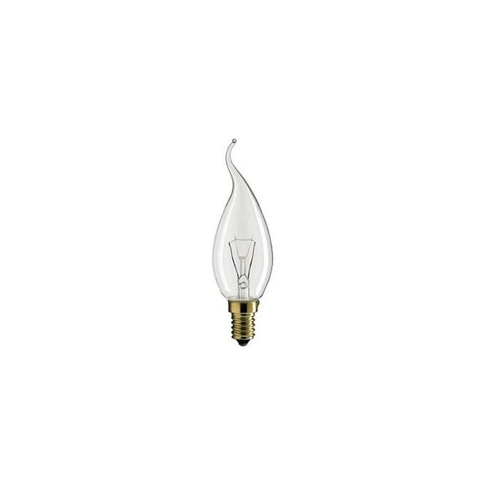 Kaarslamp Gloeilamp E14 230V 25W Tip helder