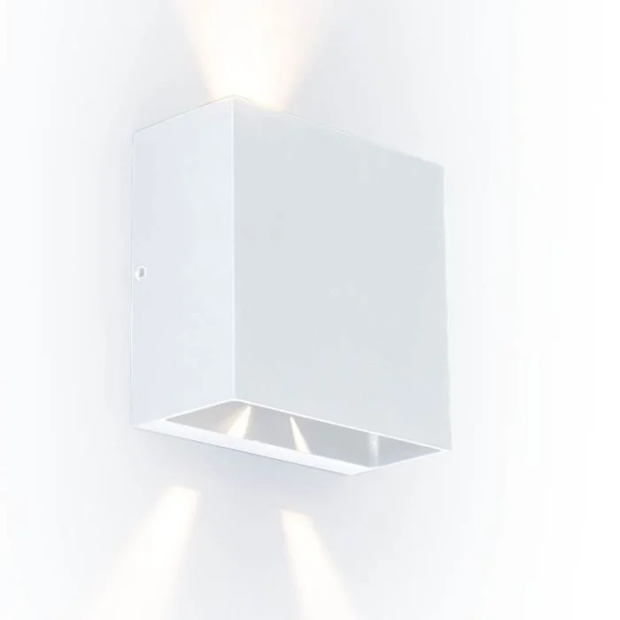 Lutec Gemini Beams 5104003032 mat witte wandlamp