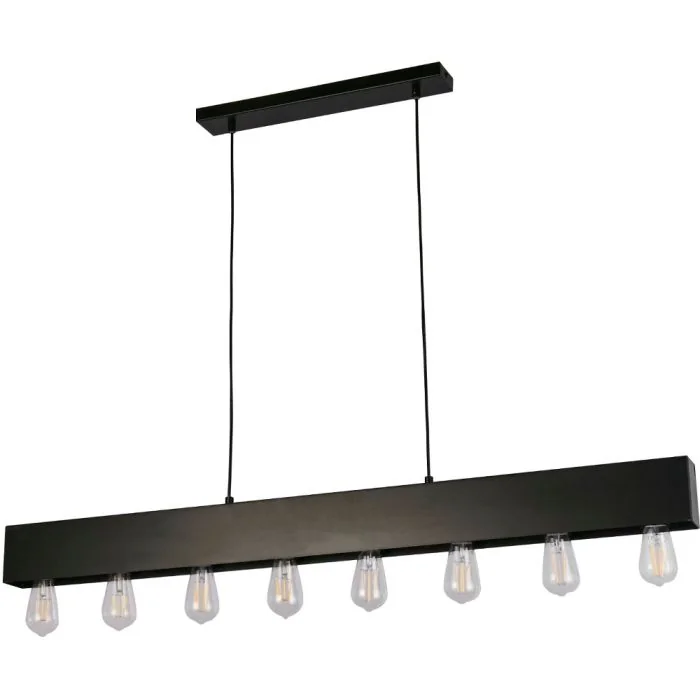 Searchlight Piano 51607-8BK mat zwarte hanglamp