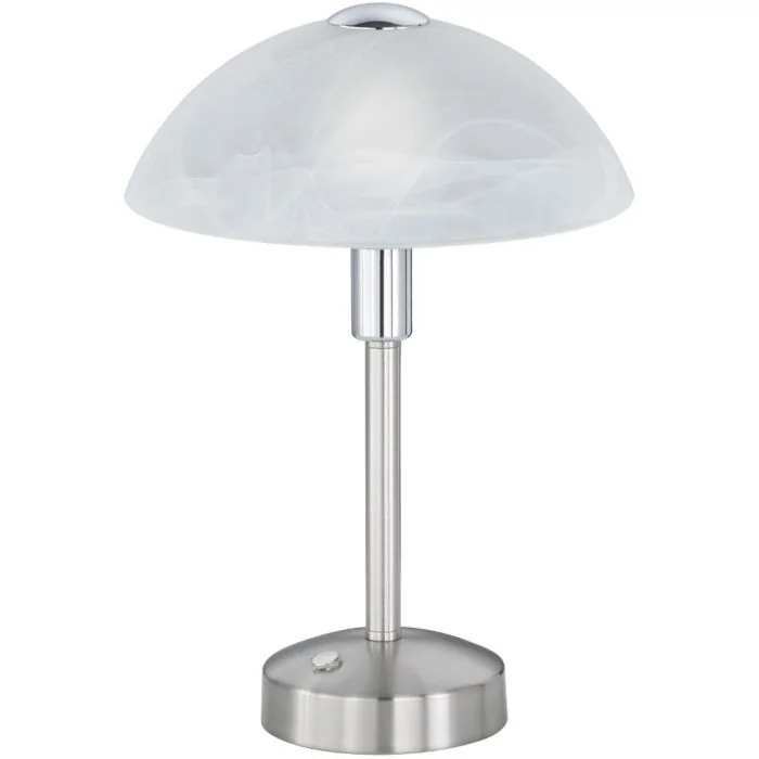 Trio Donna 525790107 staalkleurig tafellampje