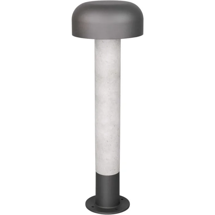 Trio Fraser 562560178 antraciet sokkellamp met beton imitatie