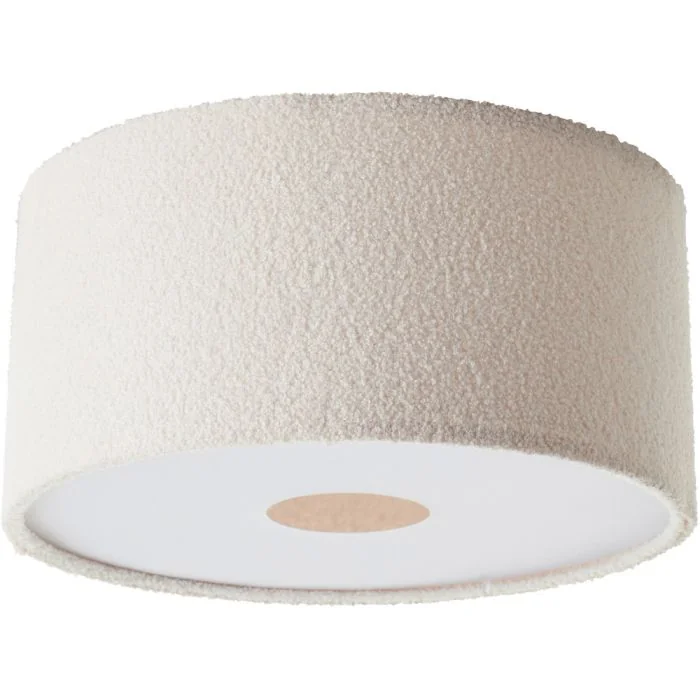 Brilliant Teddy 60162/09 beige plafonniere van katoen