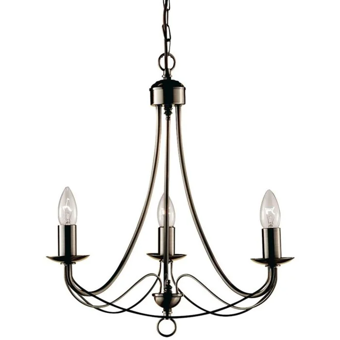 Searchlight Maypole 6343-3AB antiek bronzen drie lichts kroonluchter