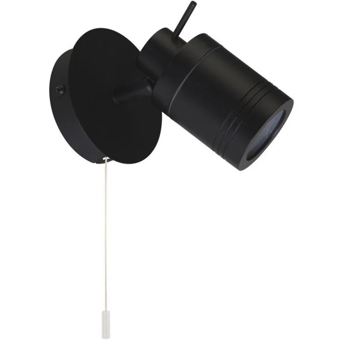 Searchlight Samson 6601Bk zwarte badkamer wandspot