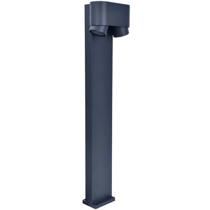 Lutec Cypres 6604004118 sokkellamp antraciet met twee spots
