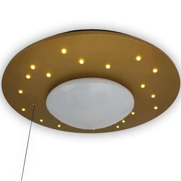 Niermann Sterrenlicht 7009 goudkleurige plafondlamp