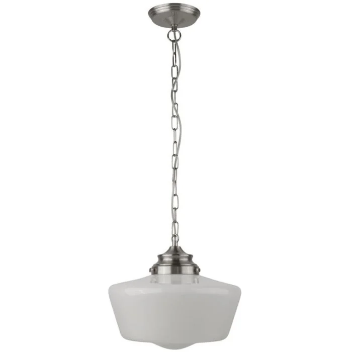 Searchlight School House 8071-1SS hanglamp voor de vochtige omgeving