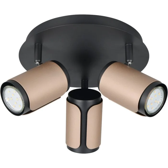 Trio Gillan 814530365 zwart met koffiekleurige spot