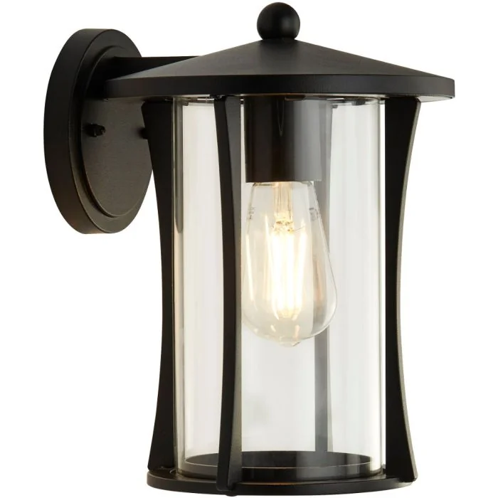 Searchlight Pagoda 8477BK mat zwarte buitenlamp