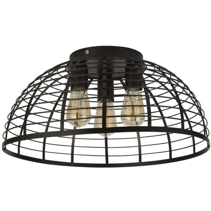 Searchlight Victoria 85981-3BK zwarte plafonniere
