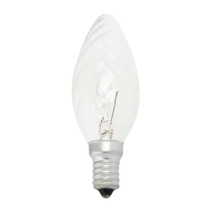 BW35 e14 25w kaarslamp met gedraaid glas