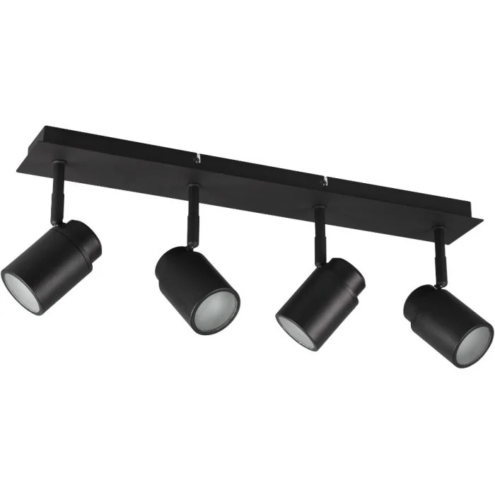 Trio Angelo 880400432 mat zwarte badkamer spot