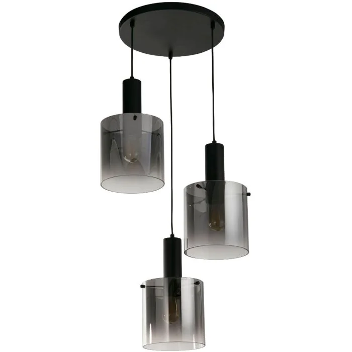 Searchlight Sweden 88910-3BK rookglazen hanglamp